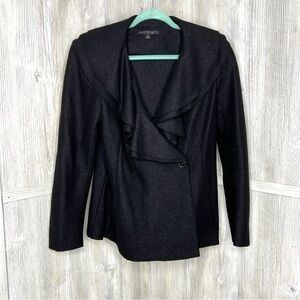 Lafayette 148 Ruffle Collar Wool Blazer